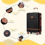 5-Piece Lightweight Luggage Set with Spinner Wheels