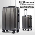 Coolife Expandable 3-Piece Luggage Set with TSA Lock