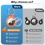 Waterproof AirTag Keychain Holder - Set of 4