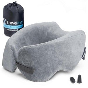 Ultimate Memory Foam Travel Neck Pillow - Grey