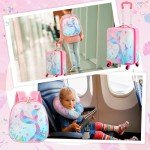 Kids Luggage Set with Backpack & Rolling Suitcase