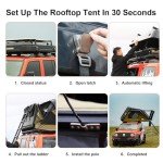 Naturnest Hardshell Rooftop Tent with Luggage Racks