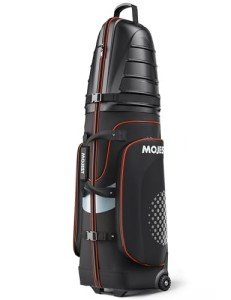 Lightweight Golf Travel Bag with Wheels - Black/Orange
