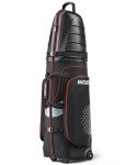 Lightweight Golf Travel Bag with Wheels - Black/Orange