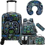 Inprof Kids' 5-Piece Hardside Luggage Set