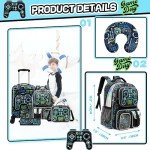 Inprof Kids' 5-Piece Hardside Luggage Set