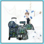Inprof Kids' 5-Piece Hardside Luggage Set