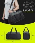 Lightweight Foldable Gym Duffle Bag with Shoe Compartment