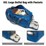 G4Free 65L Water-Repellent Foldable Duffel Bag