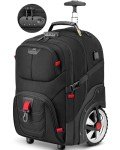 MATEIN 17 Inch Rolling Laptop Backpack with Wheels