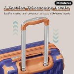 Melalenia 7-Piece Hard Shell Luggage Set