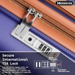 Melalenia 7-Piece Hard Shell Luggage Set