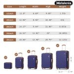 Melalenia 7-Piece Hard Shell Luggage Set