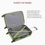 SwissGear 7366 Expandable Hardside Luggage, Green