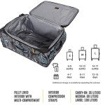 Expandable 28-Inch Softside Designer Luggage Bag