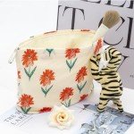 Floral Makeup Organizer Bag for Women Travel