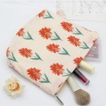 Floral Makeup Organizer Bag for Women Travel