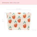 Floral Makeup Organizer Bag for Women Travel