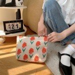 Floral Makeup Organizer Bag for Women Travel