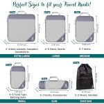 Wanderlust Compression Packing Cubes Set for Travel