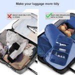 Travel Packing Cubes Set - 8 Organizers in Blue