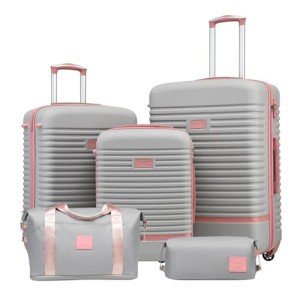 Coolife 3-Piece Hardshell Luggage Set