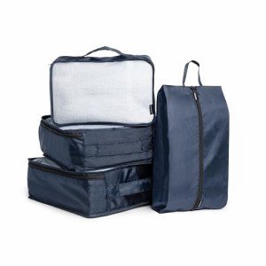 Navy 4-Piece Packing Cube Set for Travel