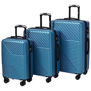 Flieks Lightweight 3-Piece Hardshell Luggage Set
