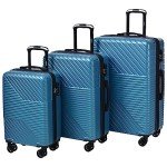 Flieks Lightweight 3-Piece Hardshell Luggage Set
