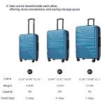 Flieks Lightweight 3-Piece Hardshell Luggage Set