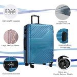 Flieks Lightweight 3-Piece Hardshell Luggage Set