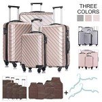 Apelila 5-Piece Hardshell Luggage Set - Champagne Gold