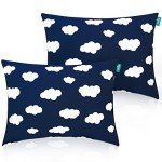 Navy Cloud Toddler Travel Sleeping Pillow 14" x 19