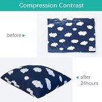 Navy Cloud Toddler Travel Sleeping Pillow 14" x 19