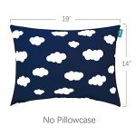 Navy Cloud Toddler Travel Sleeping Pillow 14" x 19