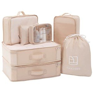 7-Piece Packing Cubes and Travel Bags Set