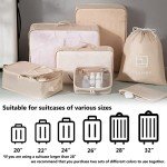 7-Piece Packing Cubes and Travel Bags Set