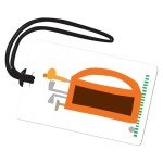 R. Nichols Waterproof Golf Clubs Luggage Tag