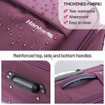 Hanke 20" Expandable Carry-On Softside Luggage (Purple)
