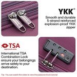 Hanke 20" Expandable Carry-On Softside Luggage (Purple)