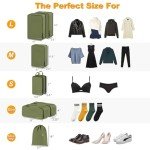 Lumesner 8-Piece Compression Packing Cubes Set