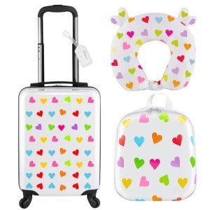 4-Piece Kids Luggage Set with Backpack & Suitcase