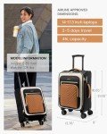 LOVEVOOK 20-Inch Airline Approved Carry-On Luggage