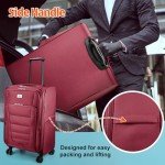 Verdi 28" Expandable Softside Spinner Luggage - Burgundy