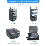 Portable Hanging Travel Shelves for Easy Packing