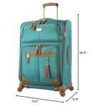 Steve Madden 28" Expandable Softside Luggage - Teal