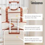 Lightweight 5-Piece Rose Gold Hard Shell Luggage Set