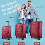 Verdi 28" Expandable Softside Spinner Luggage - Burgundy