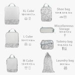 Extra Large Compression Packing Cubes Set - Camo Grey