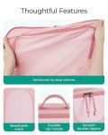 BAGSMART 6-Piece Packing Cube Set, Baby Pink
